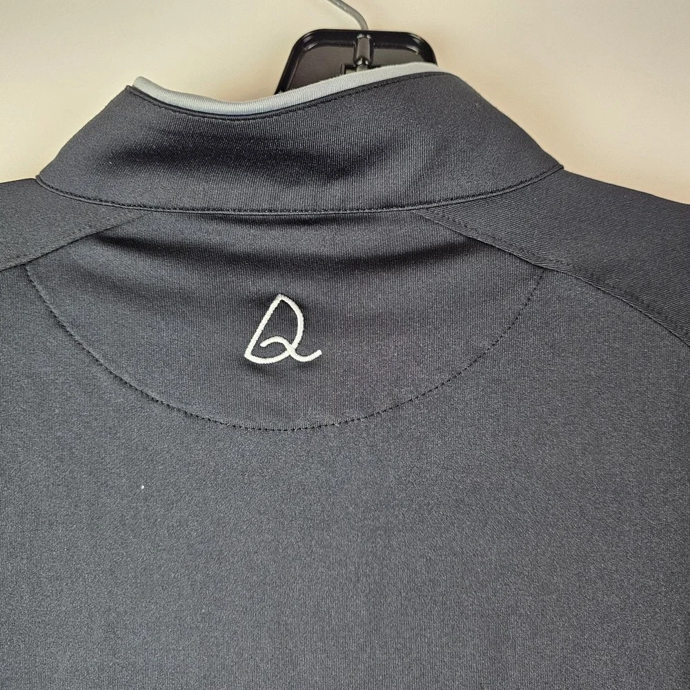 Deolax Pullover Large Mens Black Quarter‎ Zip Golf Performance Stretch Athletic